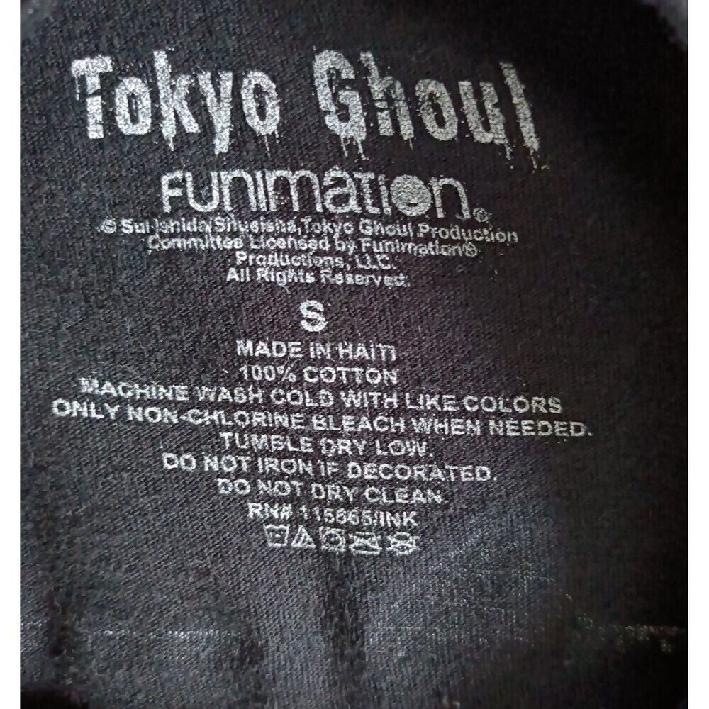Tokyo Ghoul Ken Kaneki T-Shirt Men's Small Black Long Sleeve - Picture 9 of 11